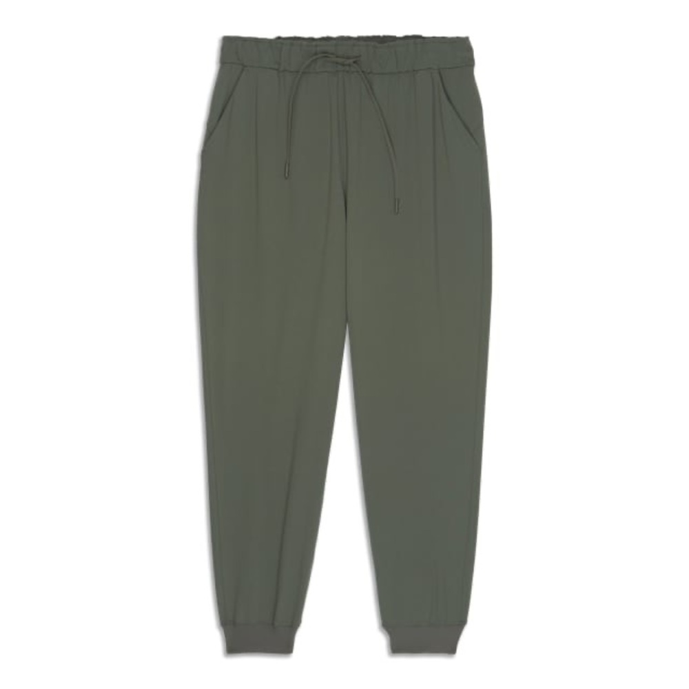 Lululemon Stretch High-Rise Jogger Size 10 Green Athleisure Sporty Athletic Pant